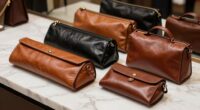 luxury leather shoe travel bags