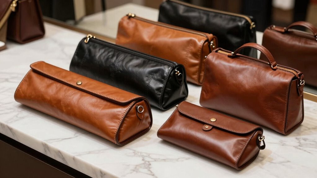 luxury leather shoe travel bags