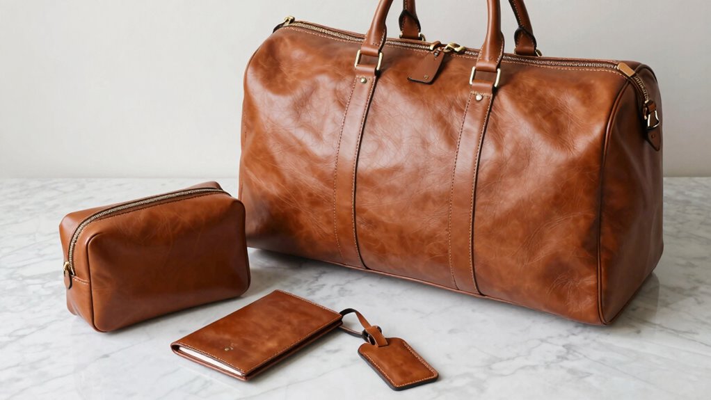 luxury leather travel accessories