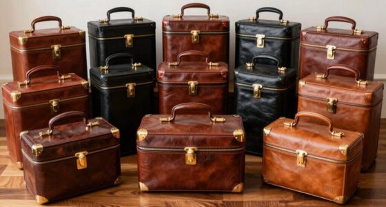 luxury leather travel cases