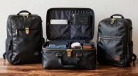 luxury travel backpack organizers