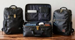 luxury travel backpack organizers
