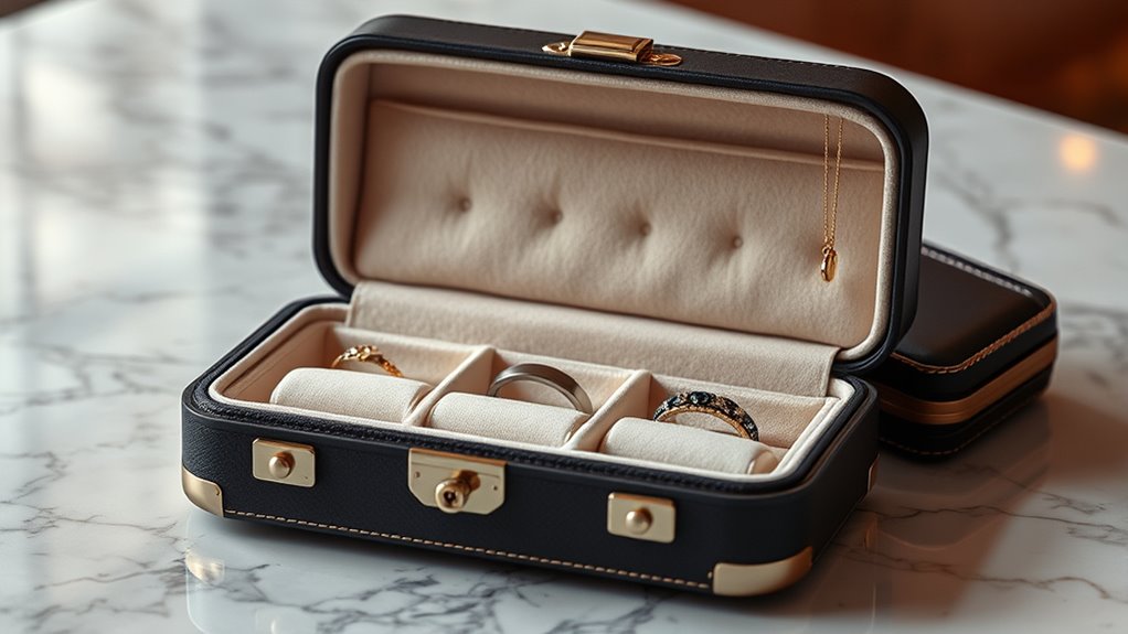 luxury travel jewelry case essentials