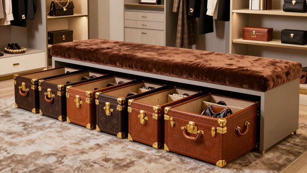 luxury under bed handbag storage