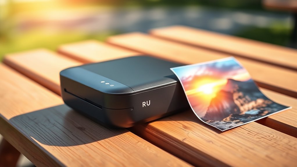 portable battery powered printing