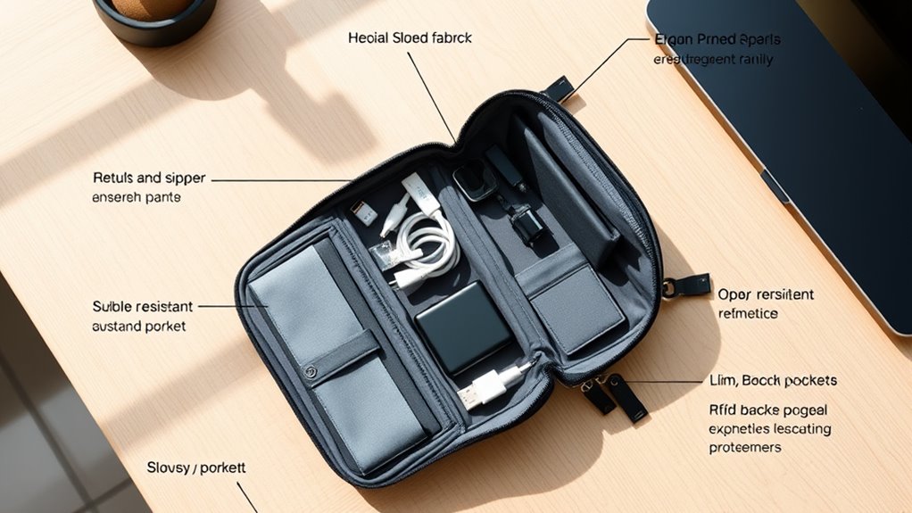 secure lightweight durable pouch