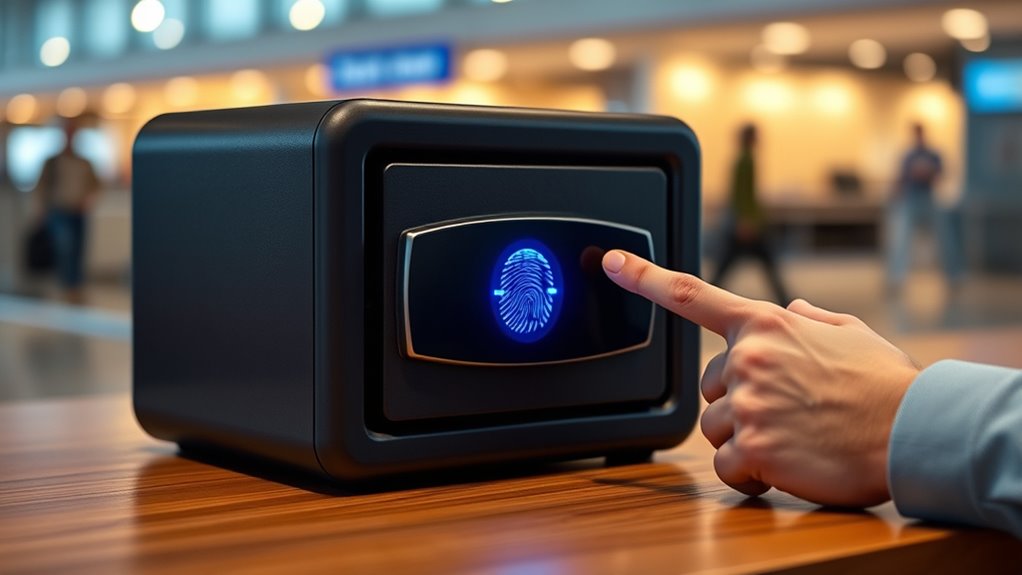 secure portable fingerprint safe