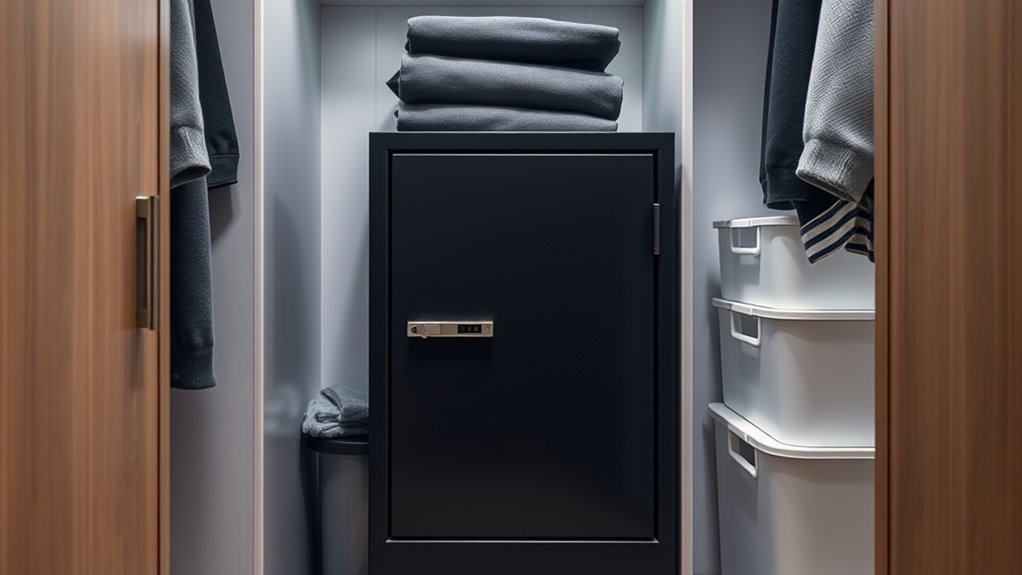 secure small closet storage