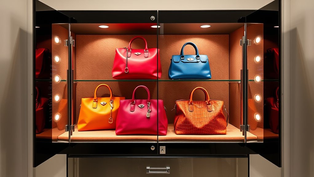 secure transparent adjustable storage