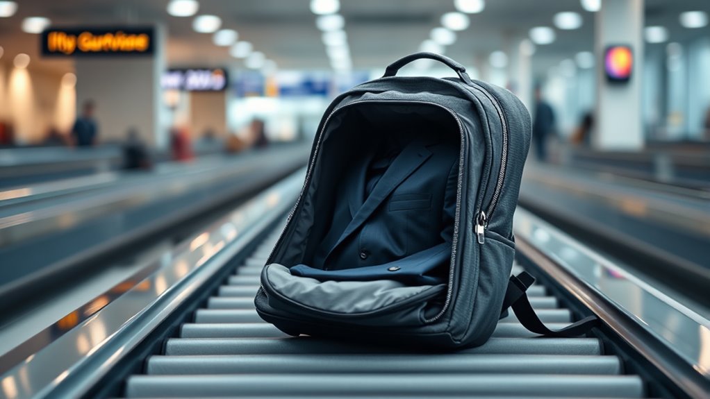 suit friendly travel backpack features