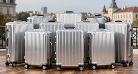 top aluminum suitcases for europe
