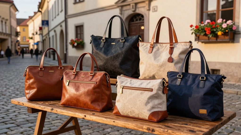top european travel tote bags