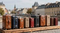 top european travel trunk luggage