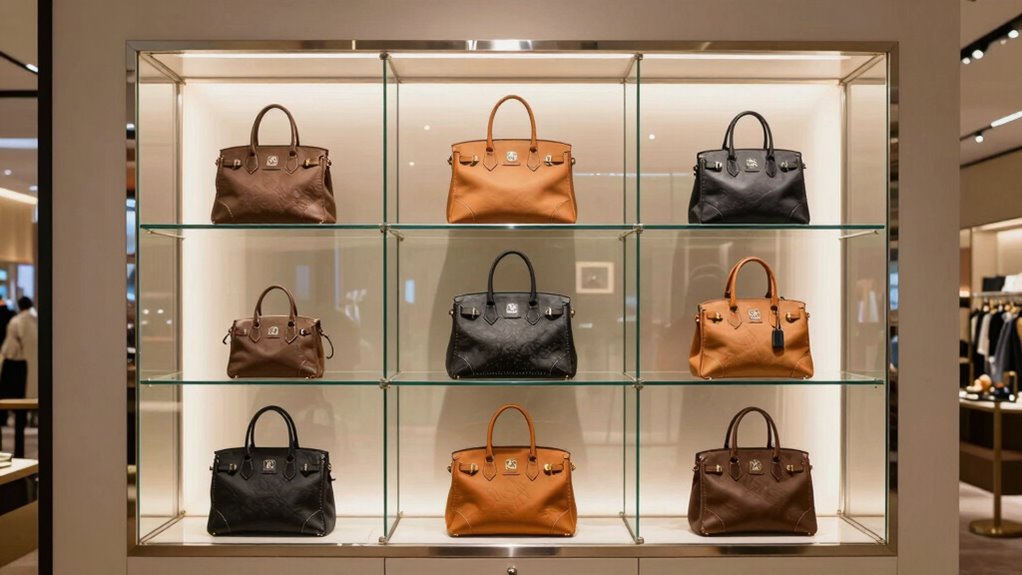 top handbag display cabinets
