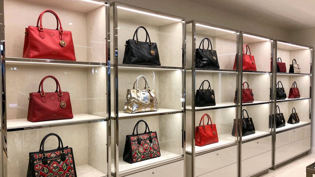 top handbag display cabinets