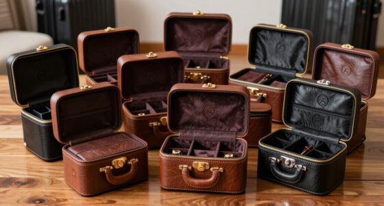 top leather travel cosmetic cases