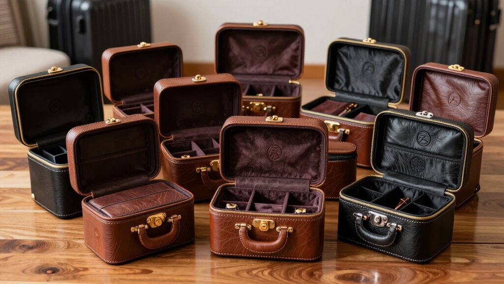 top leather travel cosmetic cases