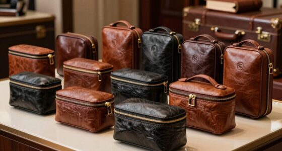 top leather travel dopp kits