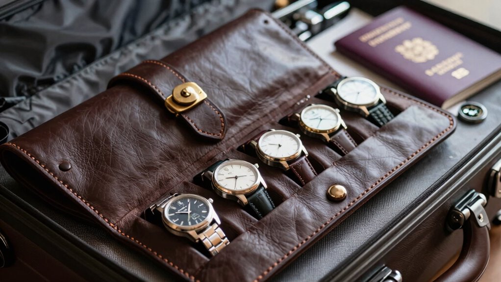 top leather travel watch cases