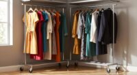 top rolling garment racks