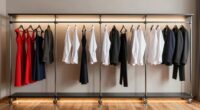 top rolling wardrobe racks
