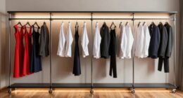 top rolling wardrobe racks