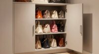 top small closet handbag cabinets
