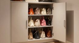 top small closet handbag cabinets