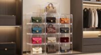 top stackable handbag storage