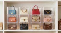 top stackable handbag storage