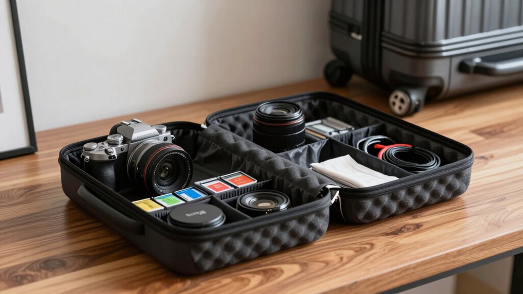 top travel camera storage