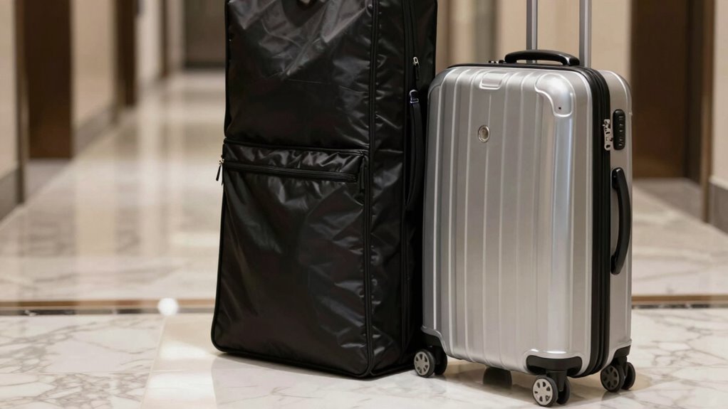 choosing between garment bag