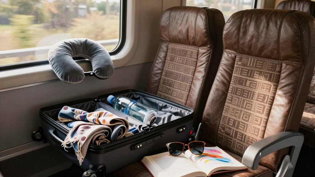comfort essentials for train travel