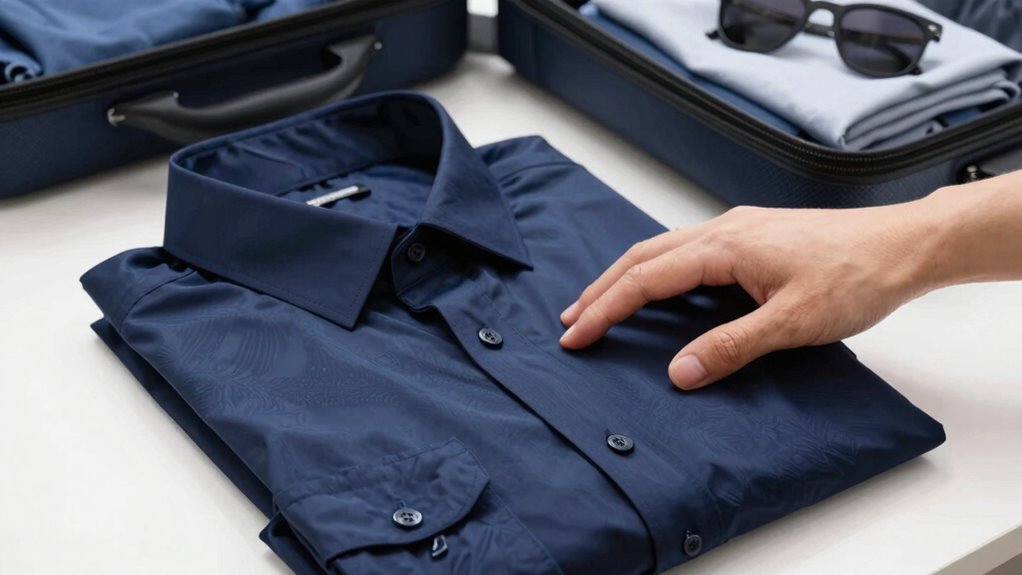 durable color retentive wrinkle resistant clothing