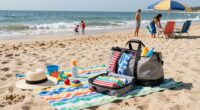efficient family beach packing