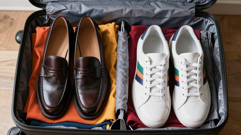 efficient organized shoe packing