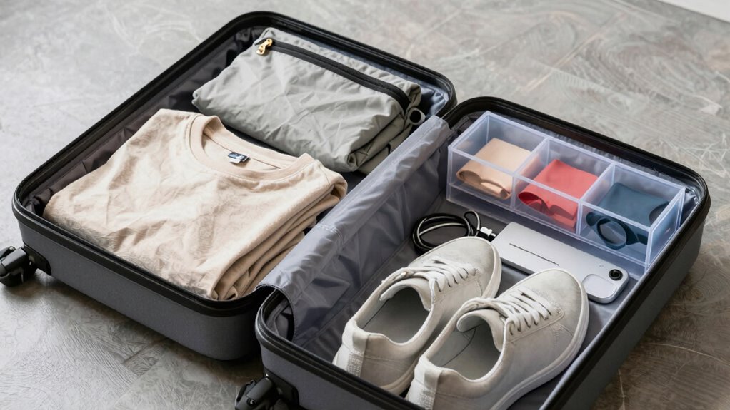 efficient organized travel packing