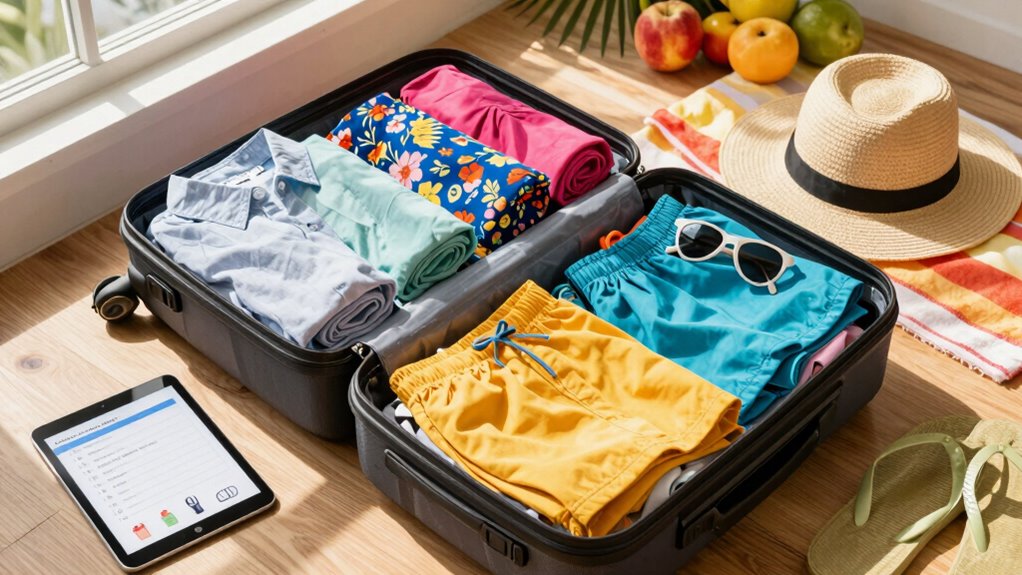 efficient spring break packing