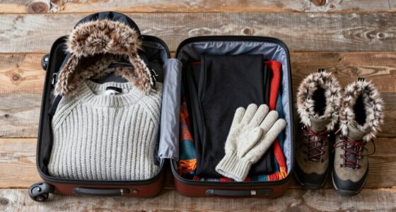 efficient winter travel packing