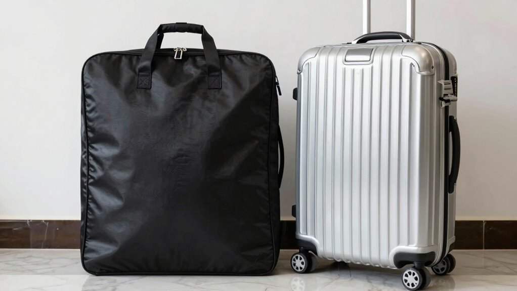 garment vs suitcase choice