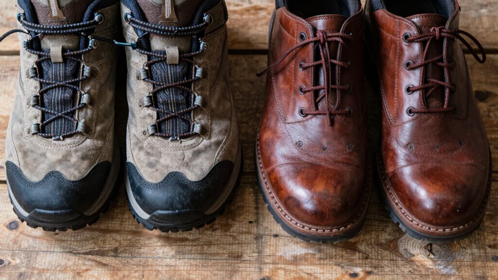 hiking vs travel shoe features