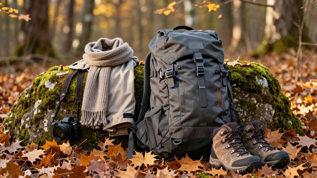 layered clothing and essentials
