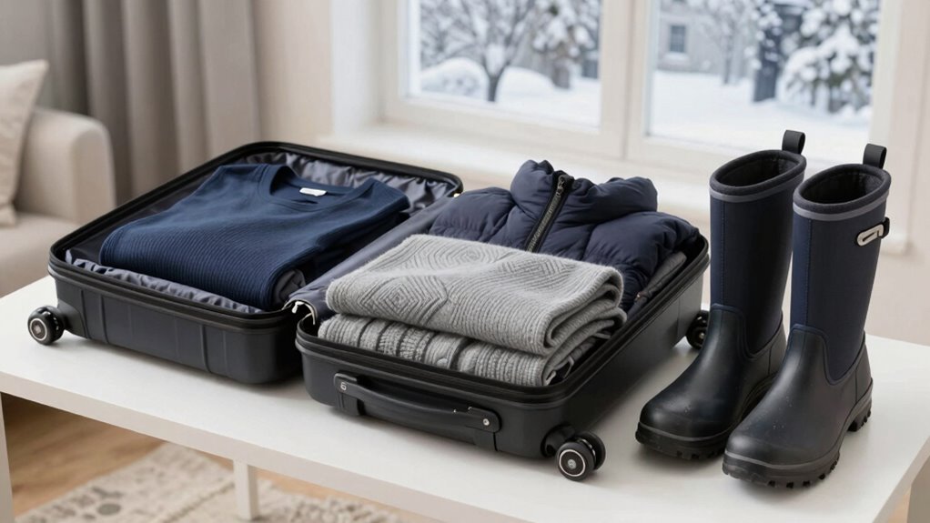 layered lightweight winter essentials