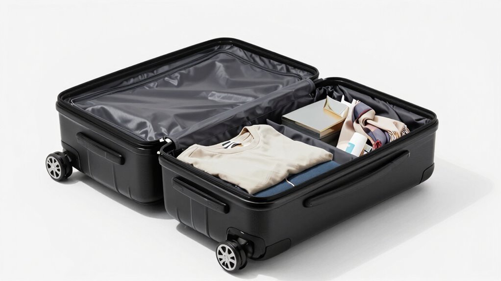 maximize small suitcase space