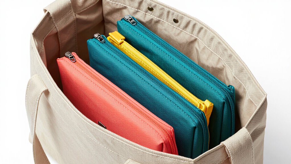 organize with small pouches