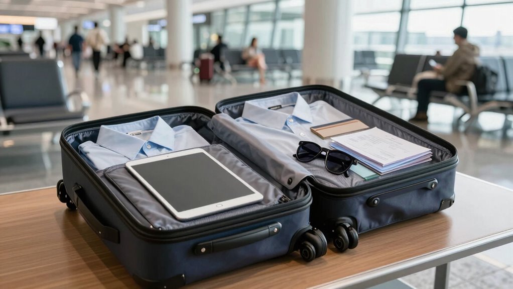 organized efficient travel packing