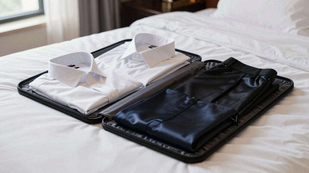 organized formalwear packing solutions
