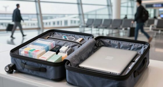 organized luggage for ease