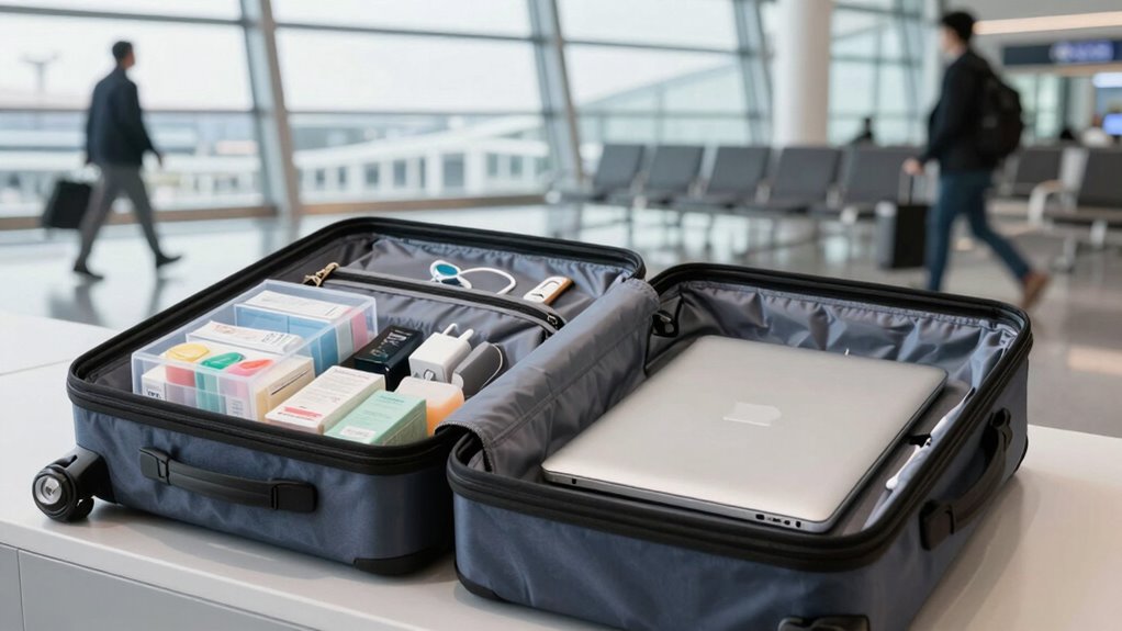 organized luggage for ease