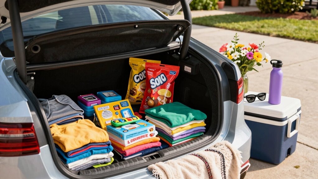 organized nutritious travel essentials